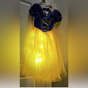 Fairy Tale Princess Light Up Dress With Headband Girls Medium Size 7/8